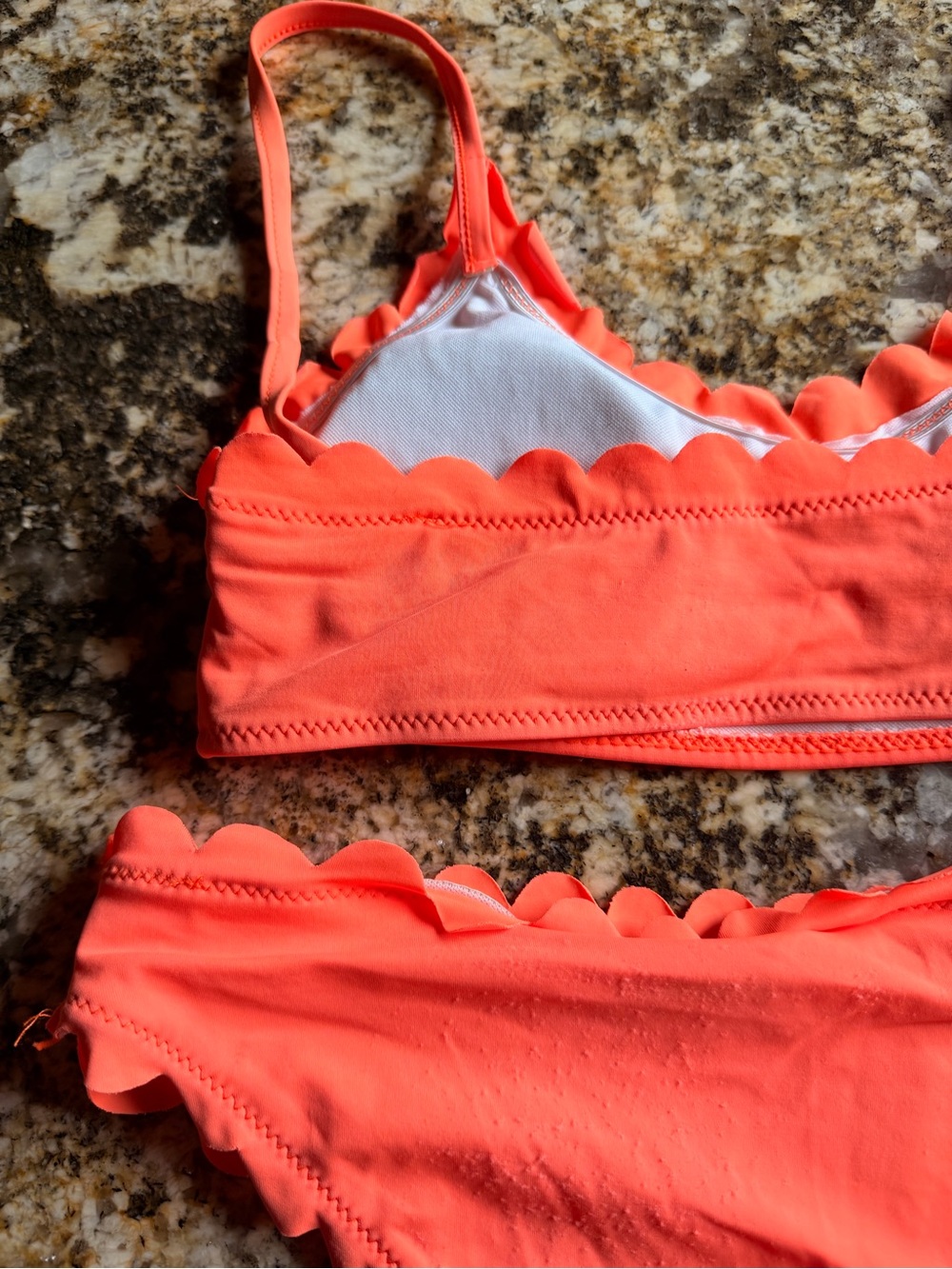 FREE with purchase of non-discounted item: Gabi Orange Scallop Edge Bikini, Sz S - Picture 10 of 16